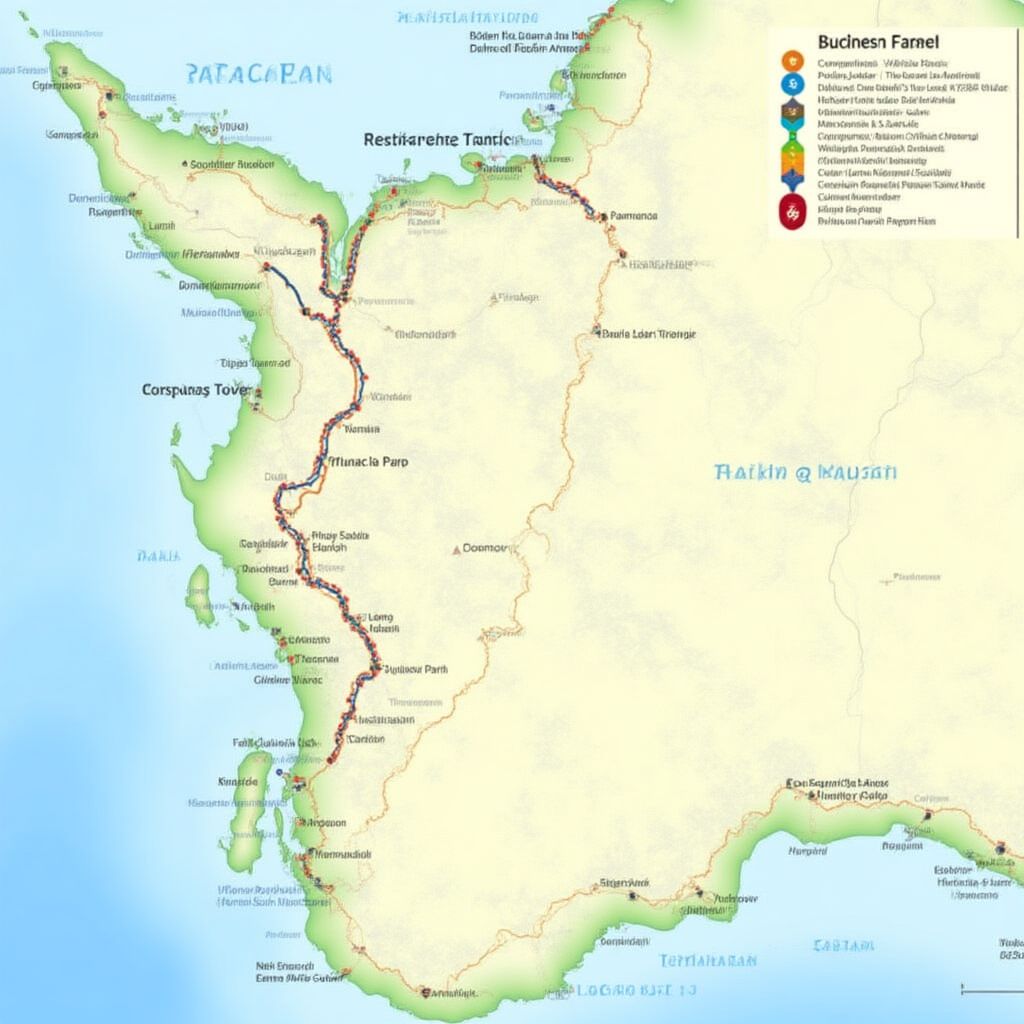 Mapa de parques nacionales patagónicos